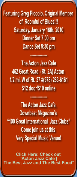 Paul Speidel Band at the Acton Jazz club